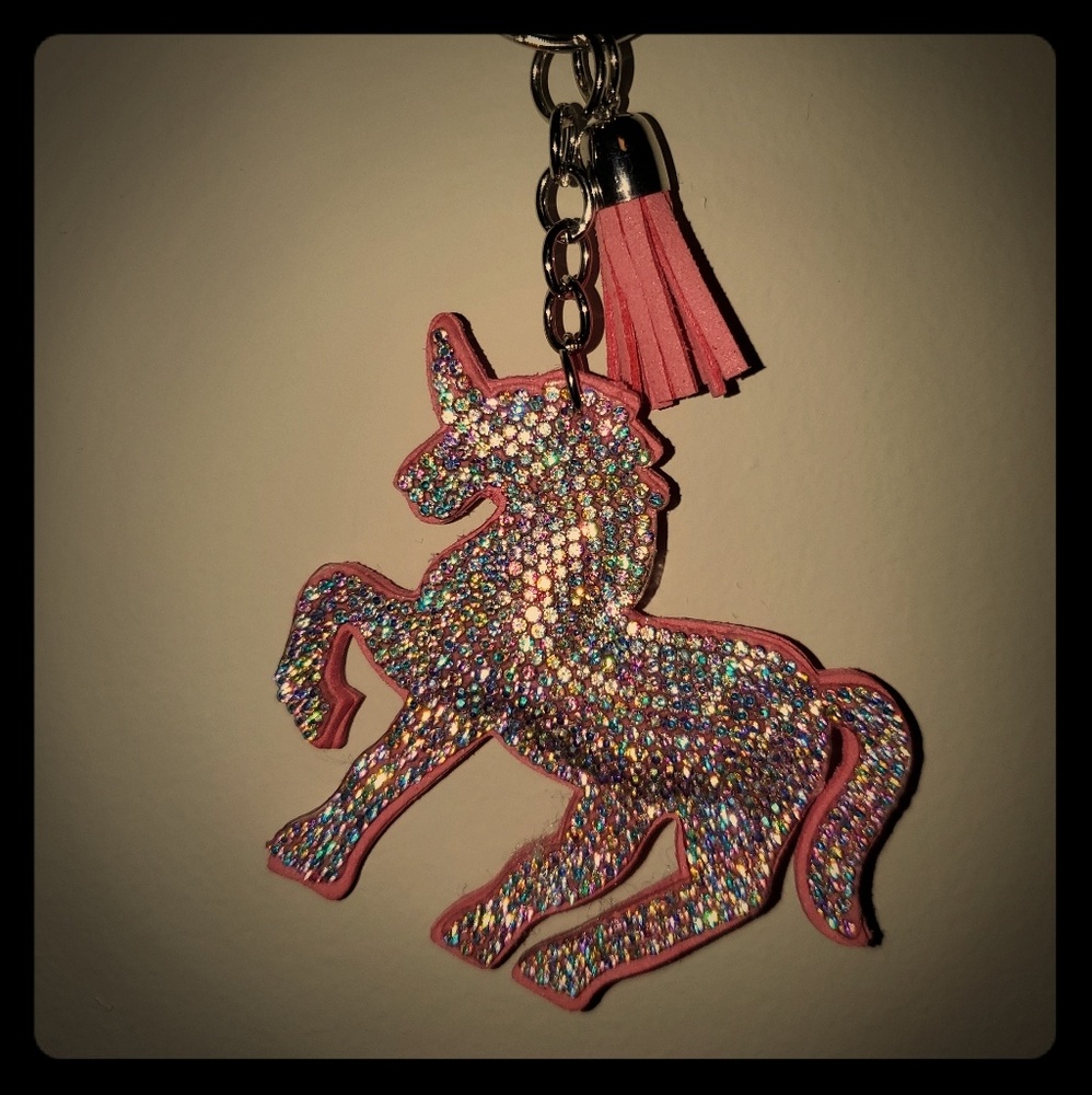 Sparkly Unicorn Keychain